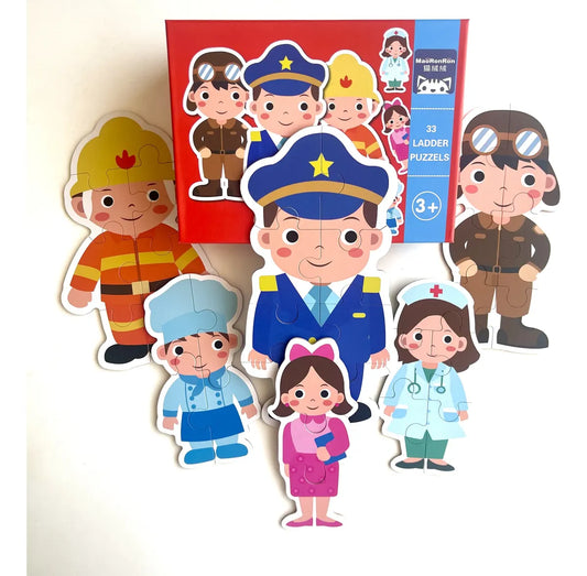 PUZZLE PROFESIONES - Progresivo 6 en 1