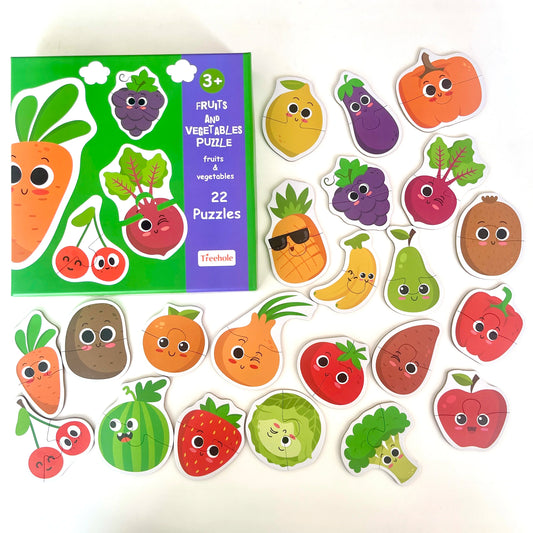 PUZZLE VERDURAS Y FRUTAS - Primera Etapa Encaje Inicial 02