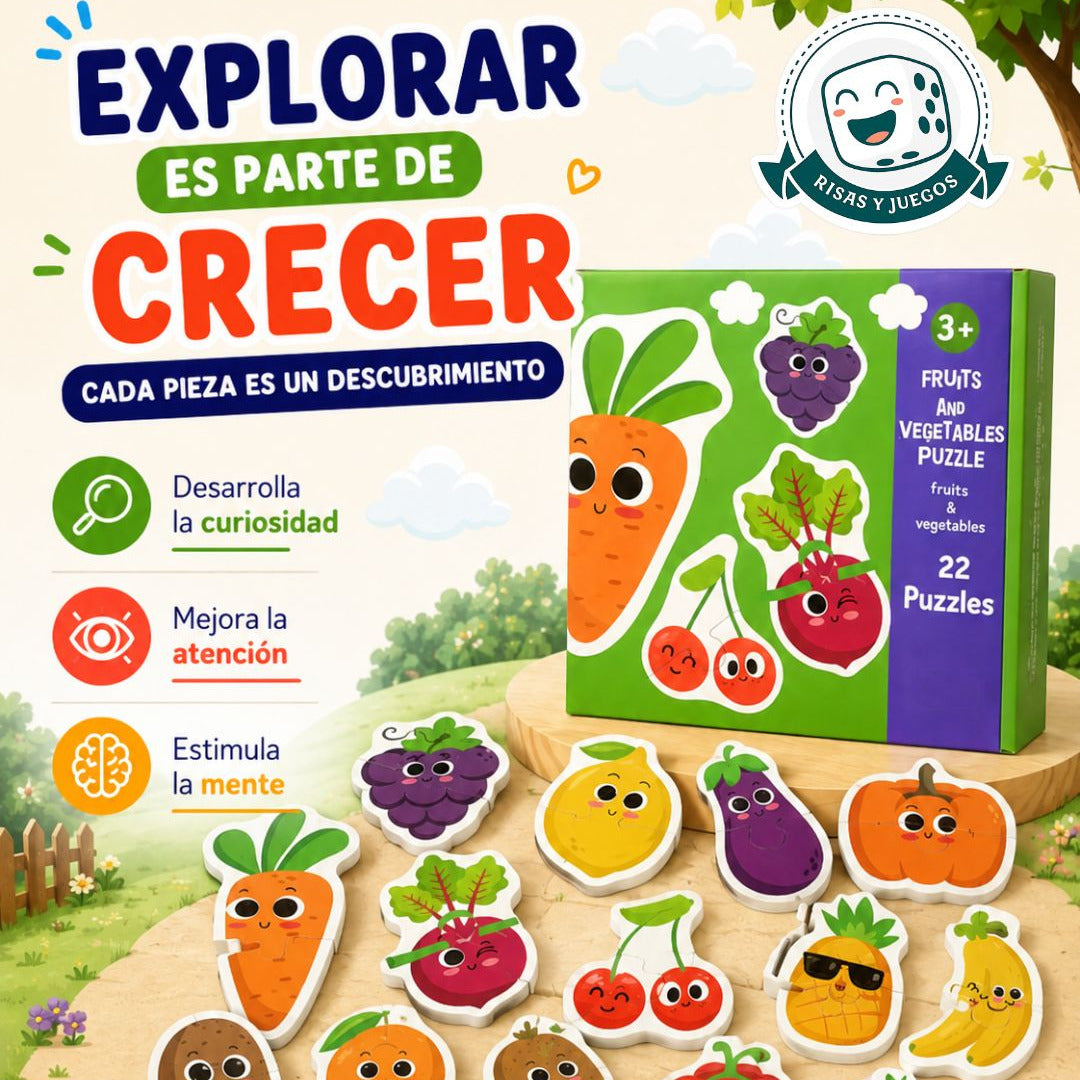 PUZZLE VERDURAS Y FRUTAS - Primera Etapa Encaje Inicial 03
