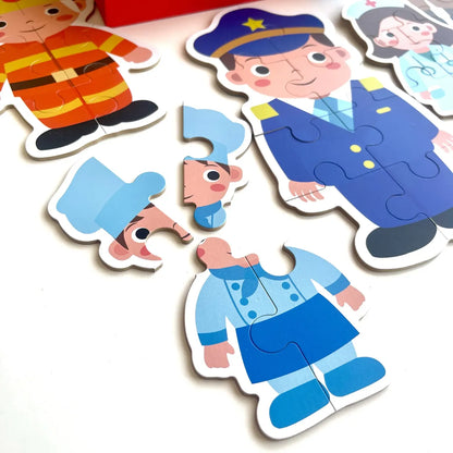 PUZZLE PROFESIONES - Progresivo 6 en 1