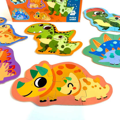 Puzzle Dinosaurios 28 Piezas Para Niños 3+