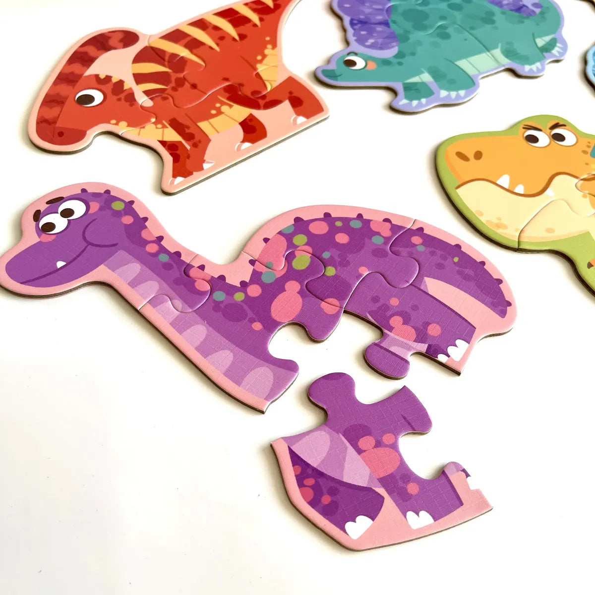 Puzzle Dinosaurios Progresivos 2 A 5 Piezas 6 En 1