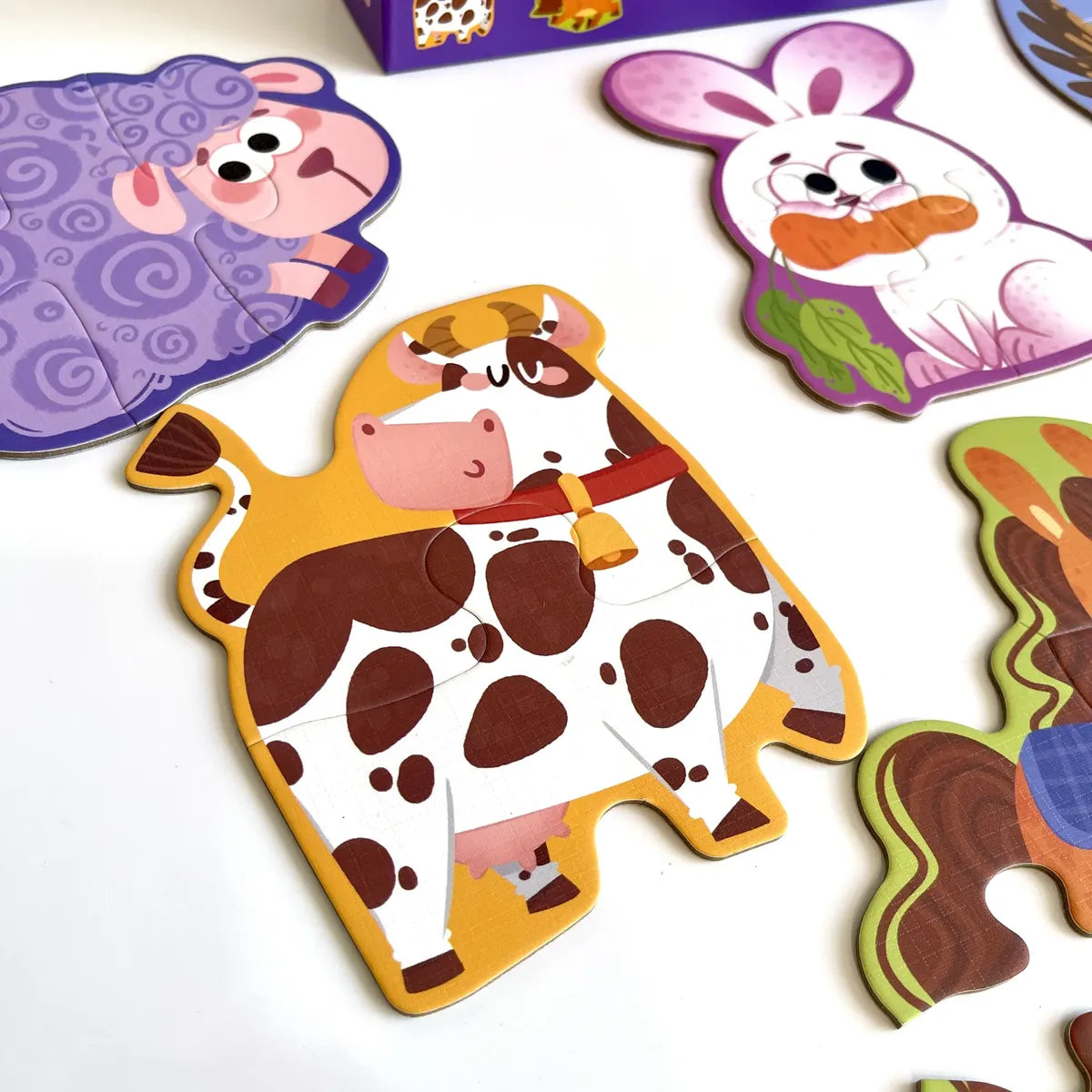Puzzles de Animales de la granja 2 A 6 Piezas